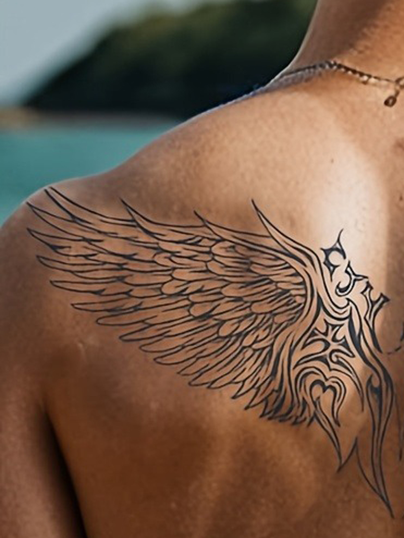Wing Pattern Waterproof Temporary Tattoo Sticker